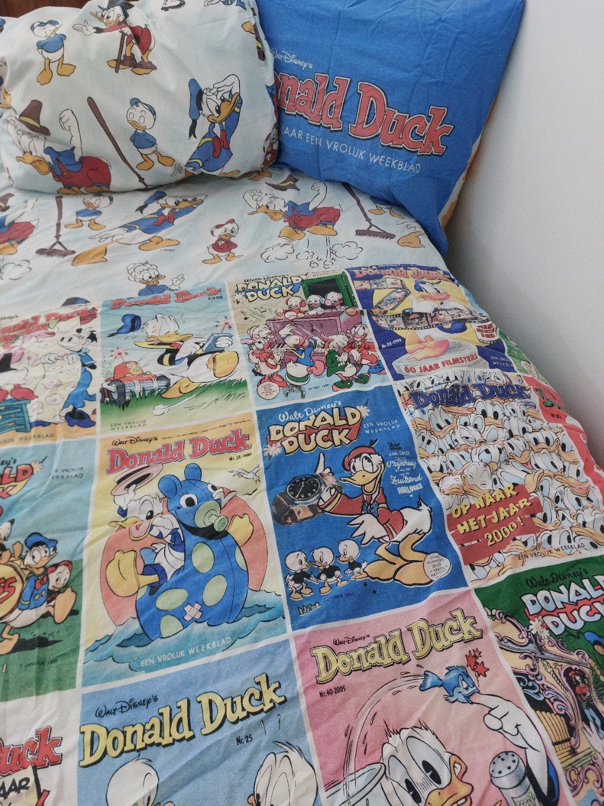 dekbedovertrekken donald duck, Ophalen of Verzenden, Donald Duck, Gebruikt, Beeldje of Figuurtje