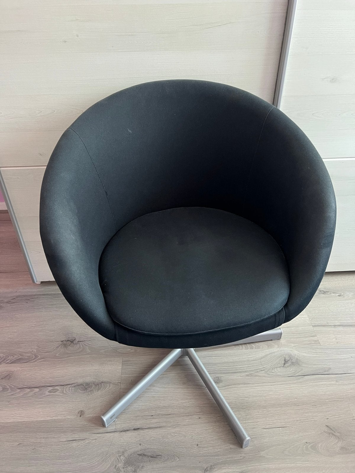 IKEA Skruvsta Draaifauteuil - Zwart, Ophalen, Gebruikt, Zwart, Eén