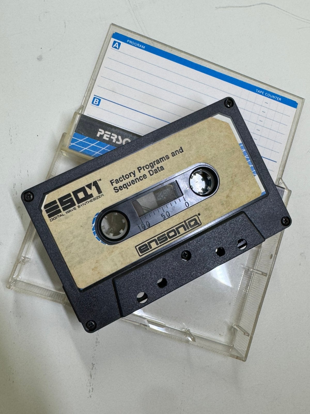 Original Ensoniq ESQ-1 Cassette, Ophalen of Verzenden, Gebruikt, Overige aantallen, Overige merken