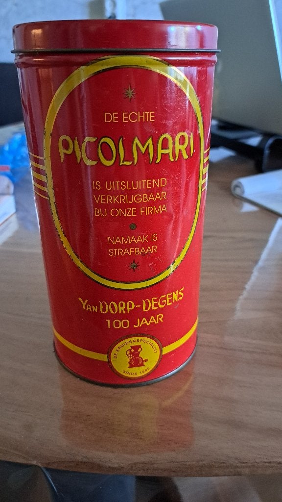 kruiden blik 100 jaar van dorp degens, Verzamelen, Ophalen of Verzenden, Gebruikt, Overige, Overige merken