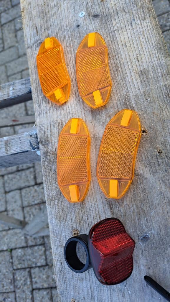 Nieuwe fietsreflectoren voor, achter en spaken (kattenogen), Verzenden, Nieuw, Verlichtingsset