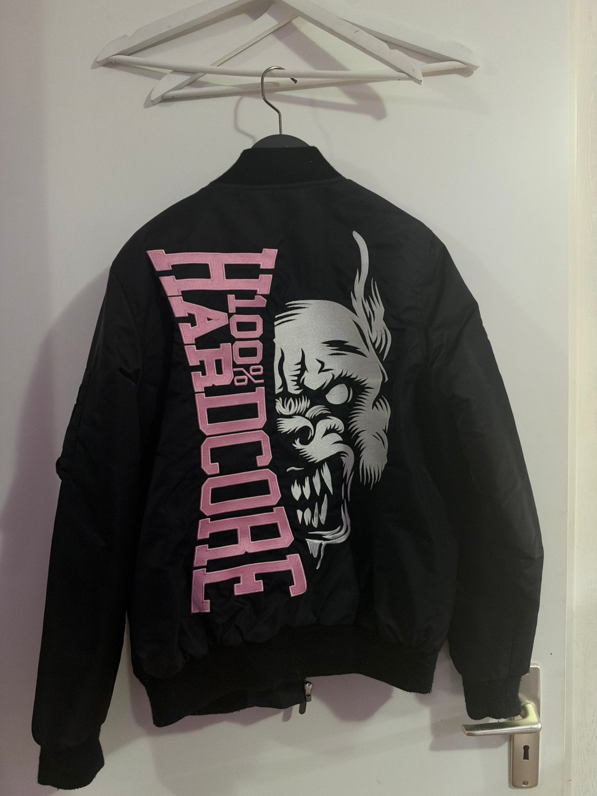 Hardcore jas, Kleding | Heren, Ophalen of Verzenden, Zo goed als nieuw, Maat 46 (S) of kleiner, Zwart