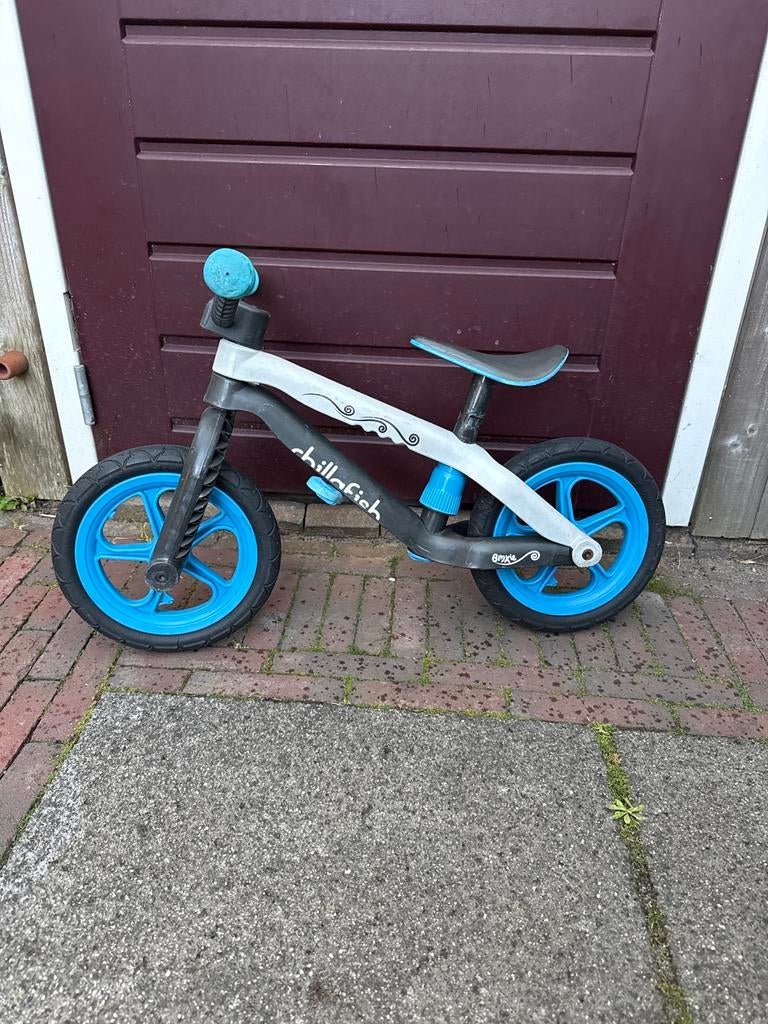 Chillafish BMXie loopfiets - Blauw/Zwart, Ophalen, Gebruikt, Loopfiets