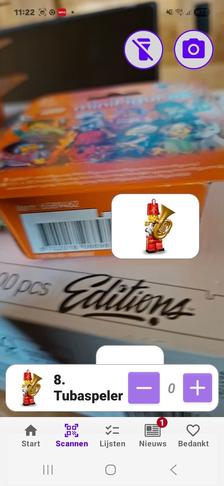 Lego minifigure 71052 Tubaspeler nr 8, Kinderen en Baby's, Speelgoed | Duplo en Lego, Ophalen of Verzenden, Nieuw, Lego, Minifiguren serie