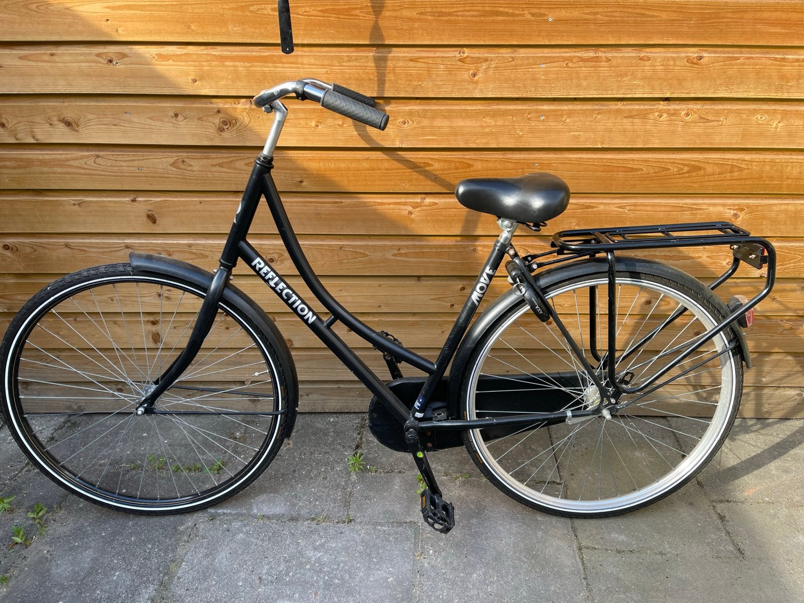 Zwarte damesfiets 'Reflection' met terugtraprem, Terugtraprem, Gebruikt, 50 tot 53 cm, Ophalen