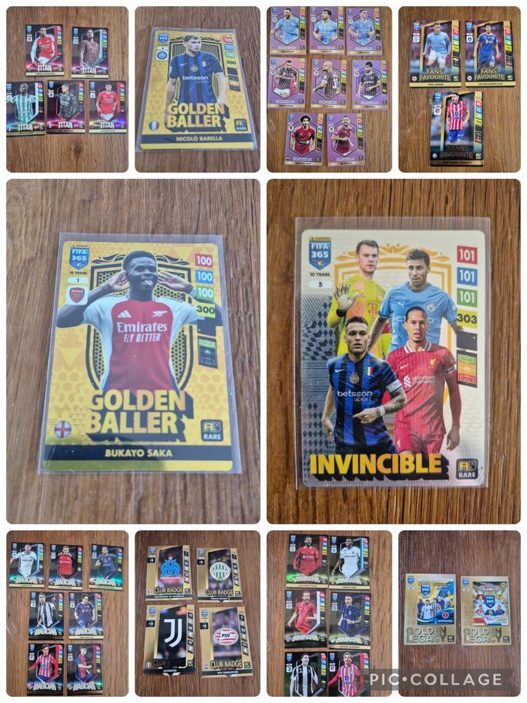 Panini fifa 365 2025 kaarten (golden baller, invincible), Hobby en Vrije tijd, Stickers en Plaatjes, Ophalen of Verzenden, Zo goed als nieuw
