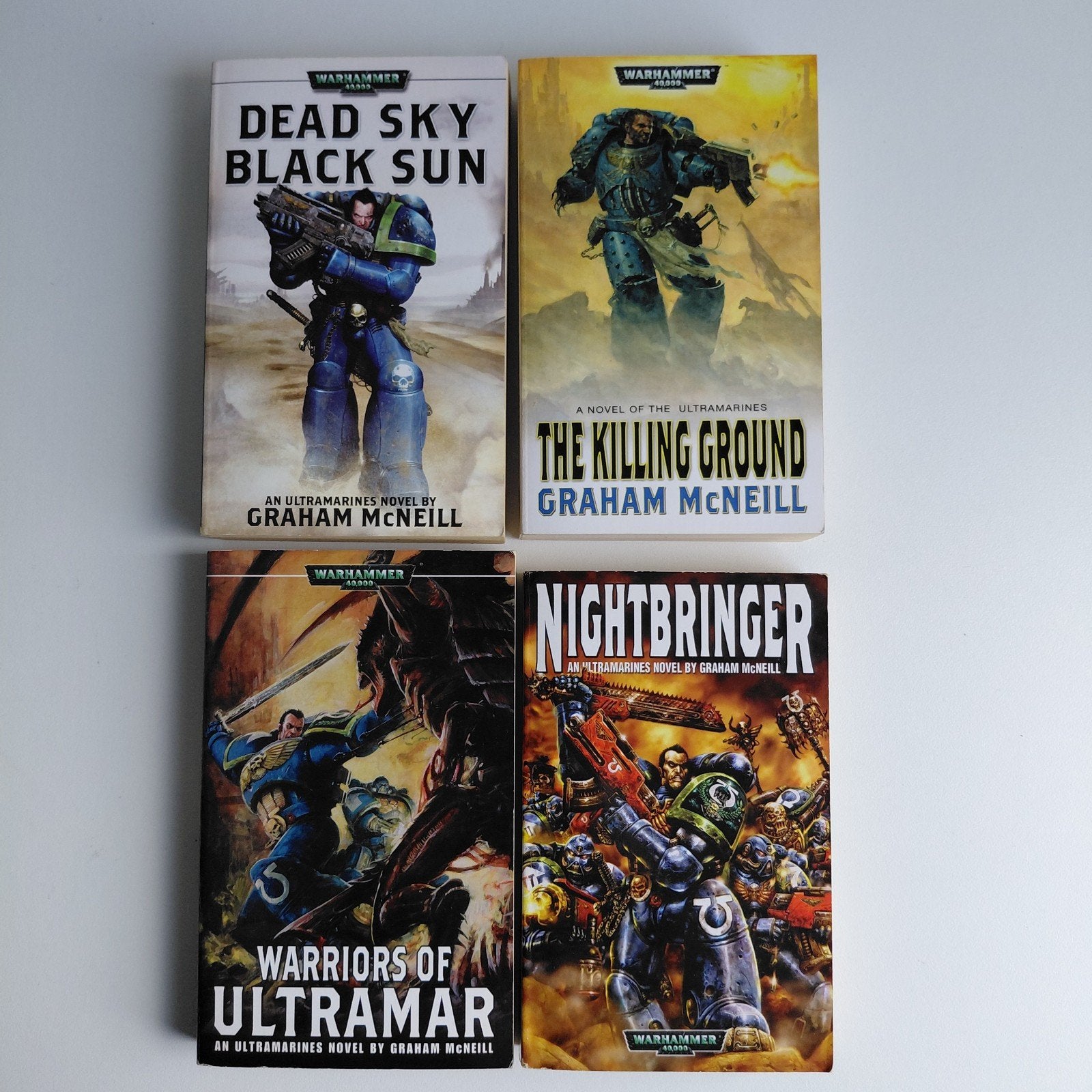 Warhammer 40.000 Space Marines Ultra Marines 4x pockets, Ophalen, Gebruikt, Warhammer 40000, Boek of Catalogus