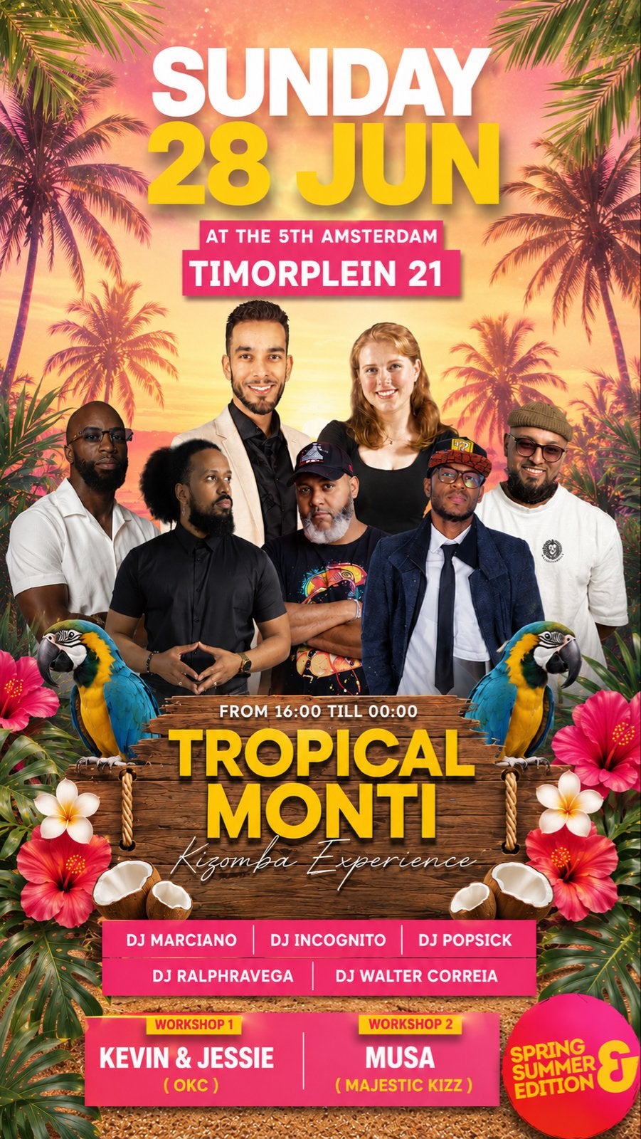 Tropical Monti Kizomba Experience, Drie personen of meer