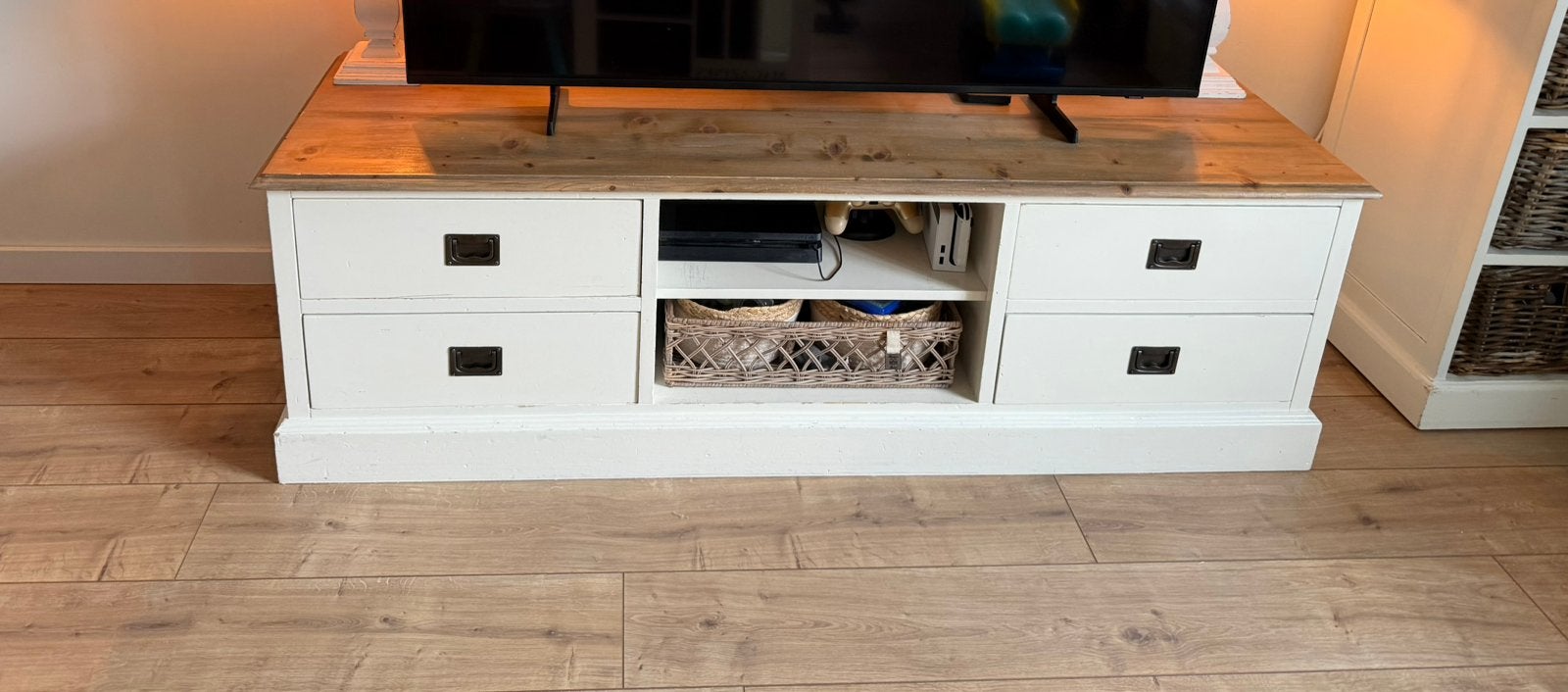 Landelijk tv meubel, Huis en Inrichting, Ophalen, Gebruikt, 150 tot 200 cm, Landelijk
