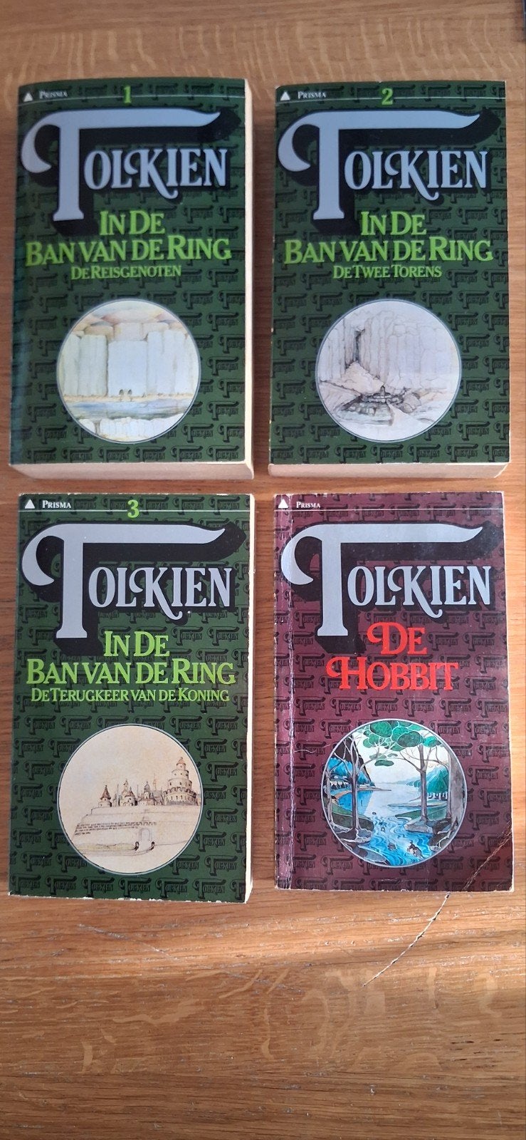 Tolkien: In de Ban van de Ring & De Hobbit compleet 15.-, Boeken, Ophalen of Verzenden, Gelezen