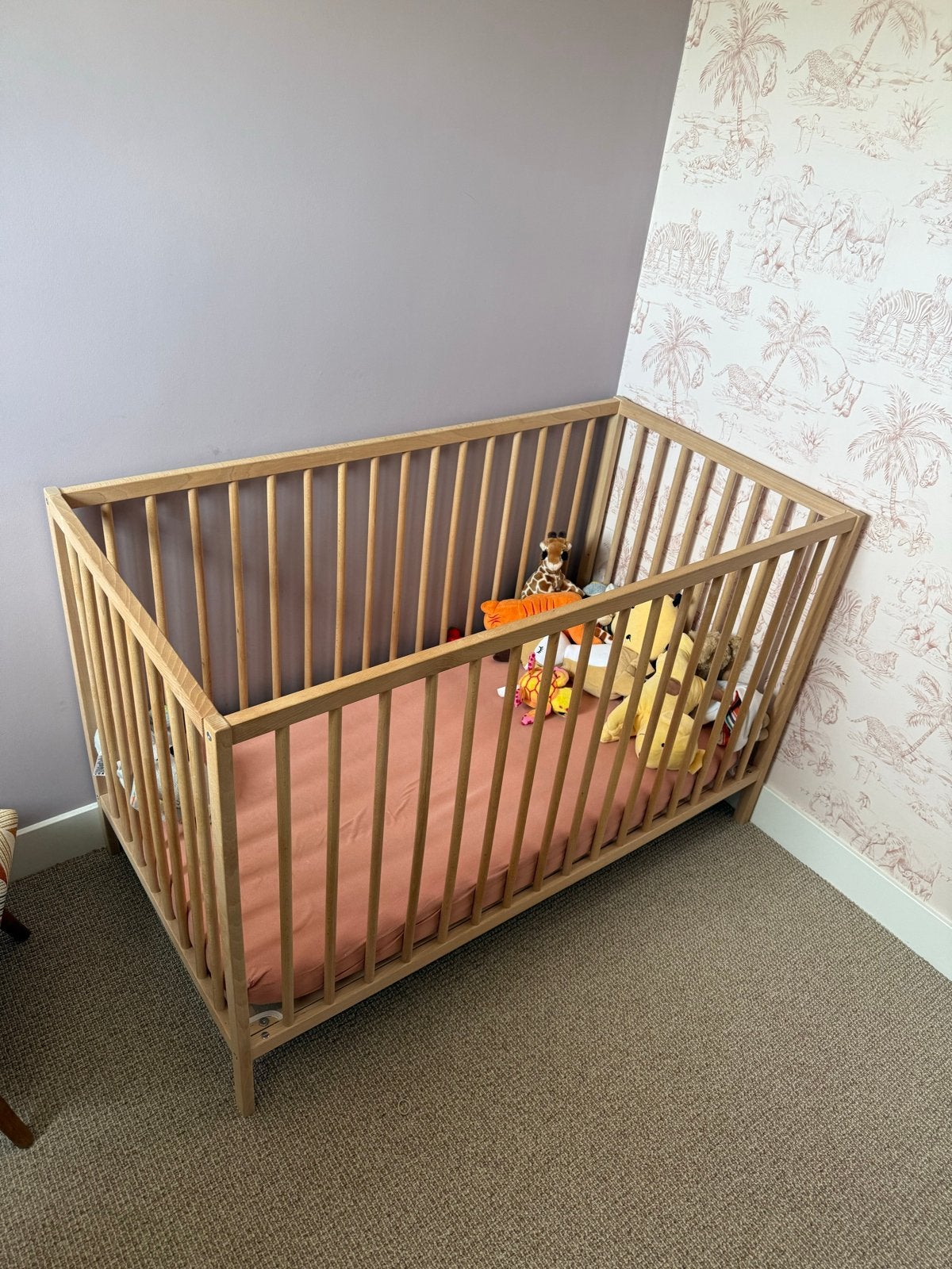 Houten IKEA ledikant met matras, Kinderen en Baby's, Babywiegjes en Ledikanten, Ophalen of Verzenden, Nieuw, Ledikant
