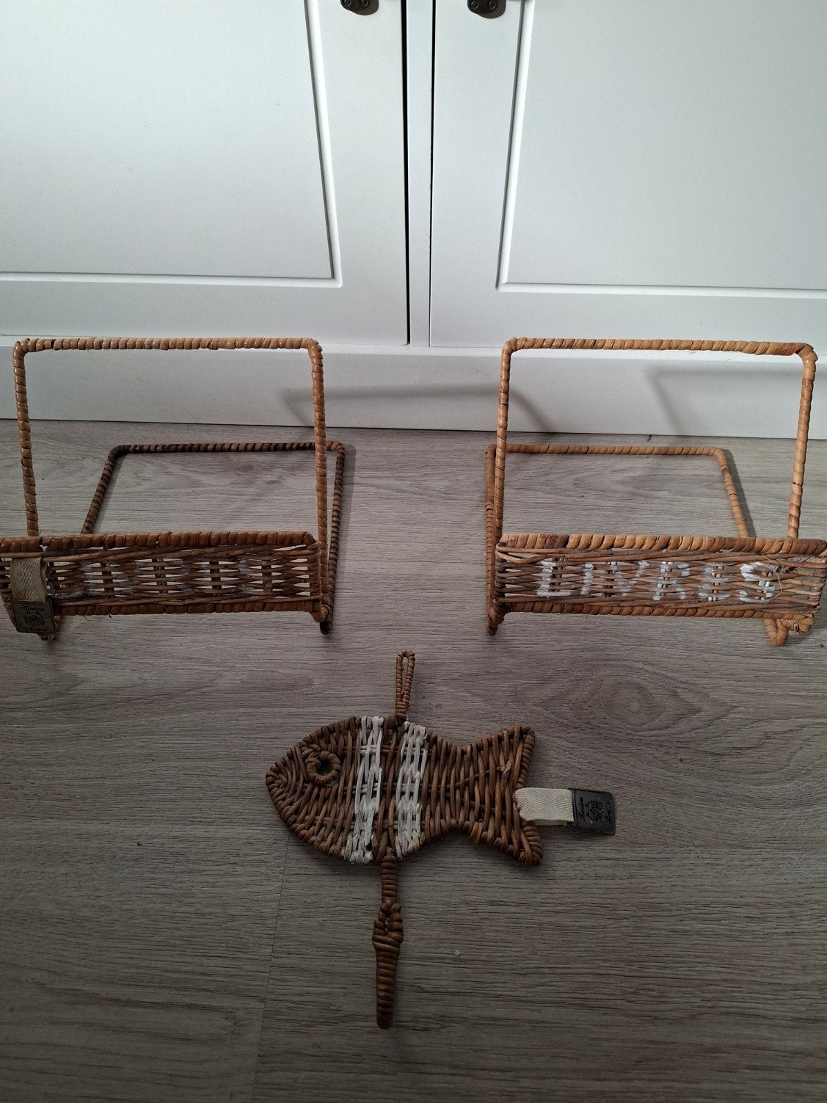 riviera maison rattan setje, Huis en Inrichting, Woonaccessoires | Overige, Ophalen, Zo goed als nieuw
