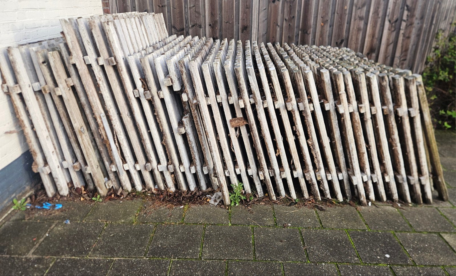 35 Hardhouten stalroosters - Diverse afmetingen, Ophalen, Gebruikt, Hout, Overige typen