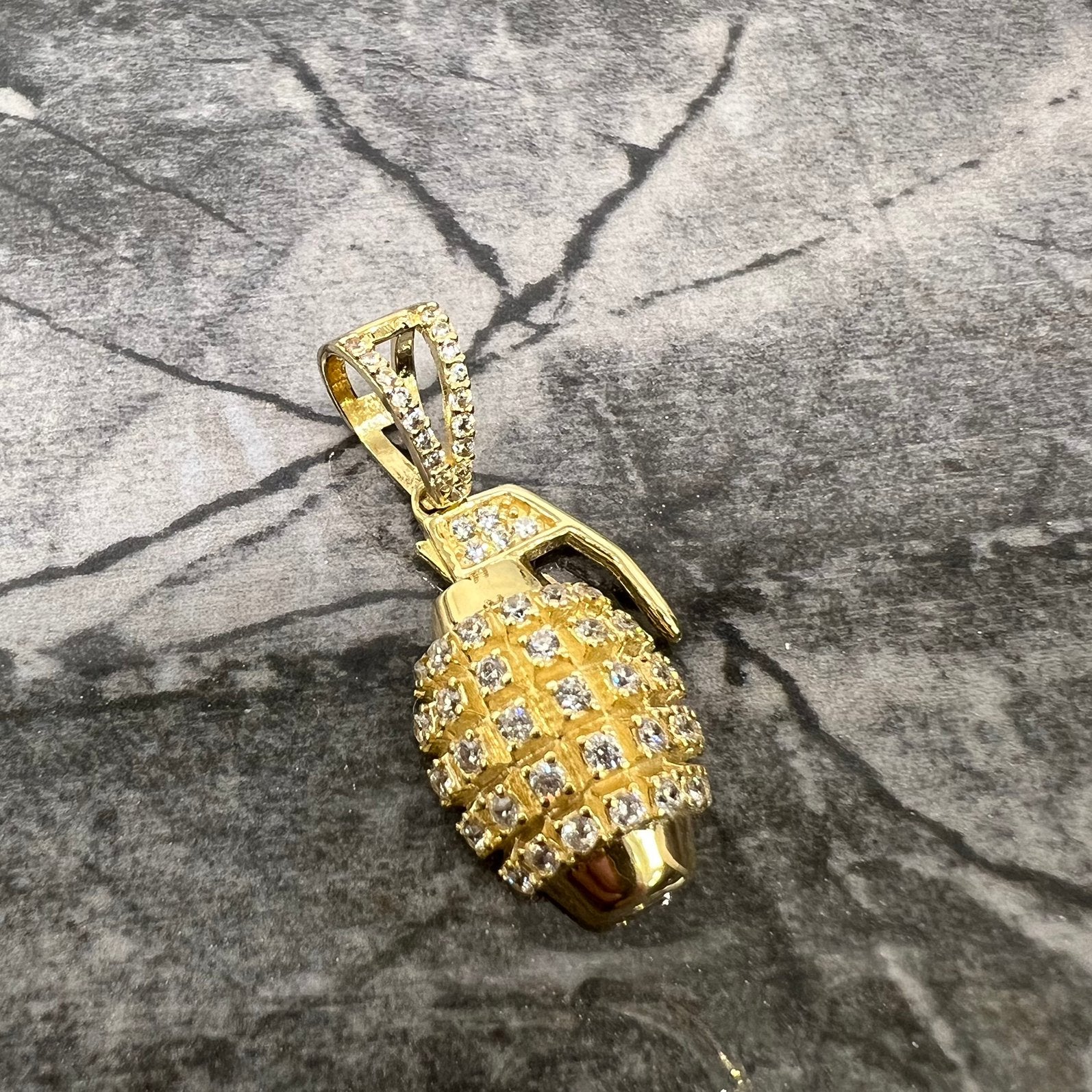 14k gouden granaat hanger, Ophalen of Verzenden, Nieuw, Goud, Goud