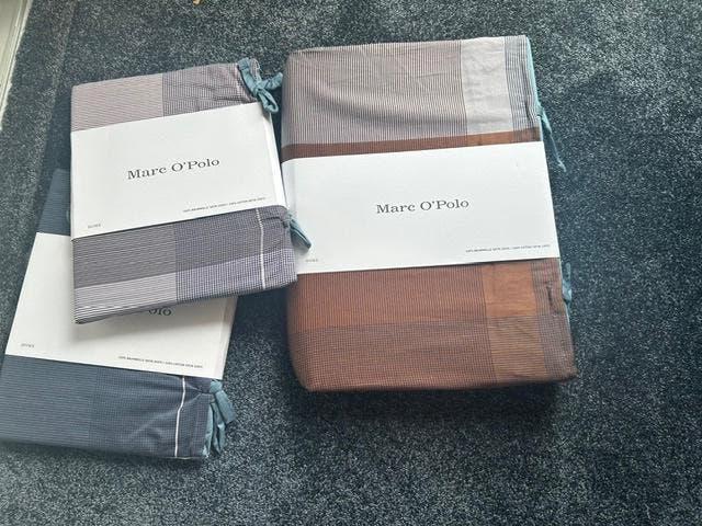 Marc O'polo Essenza dekbedovertrek 200 100% Satijn Katoen, Huis en Inrichting, Info@essenzahome.nl, Blauw, Essenza, Dekbedovertrek