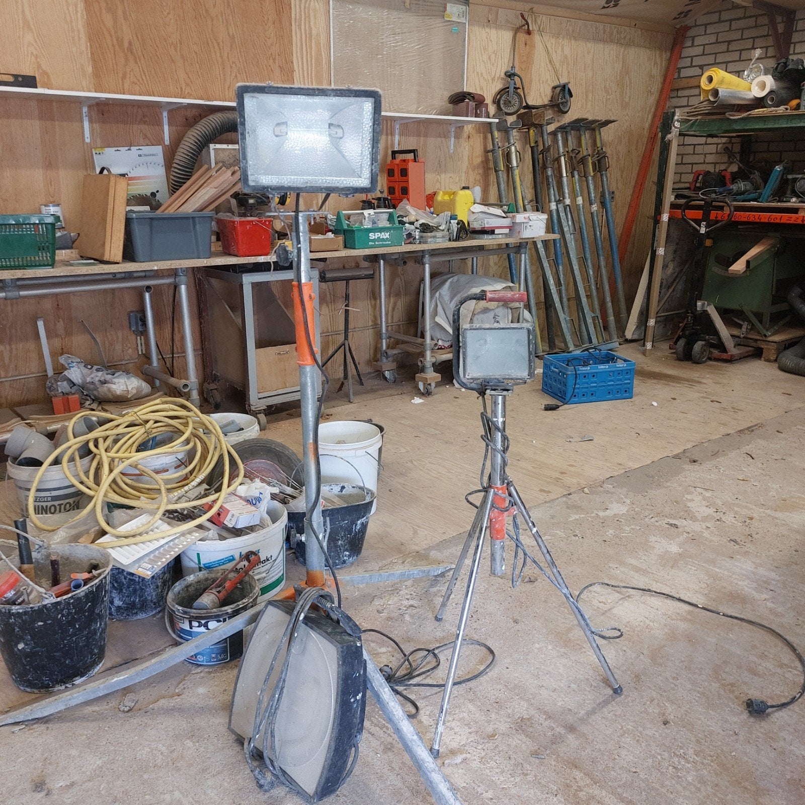 3 stuks bouwlampen, Ophalen of Verzenden, Minder dan 50 watt