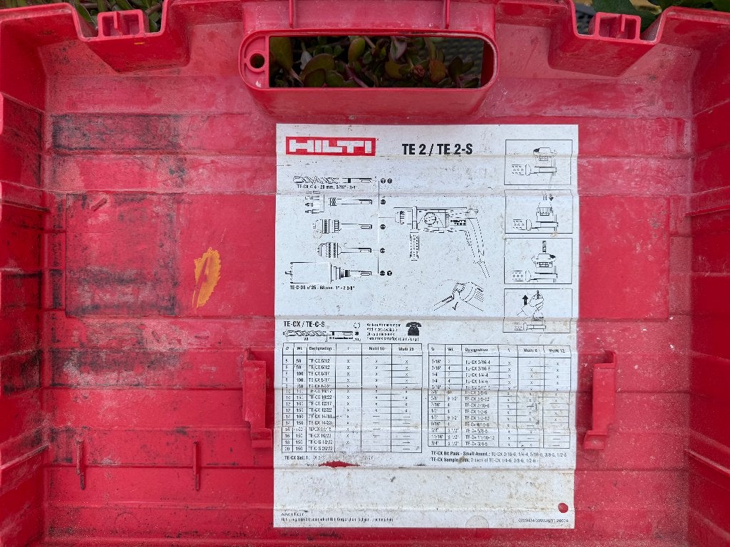 Hilti TE 2 / TE 2-S, Ophalen, Gebruikt, 600 watt of meer, Boor- en/of Breekhamer
