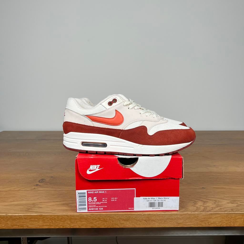 Nike Air Max 1 'Mars Stone' US8.5 | EU42, Overige kleuren, Verzenden, Nike, Sneakers of Gympen
