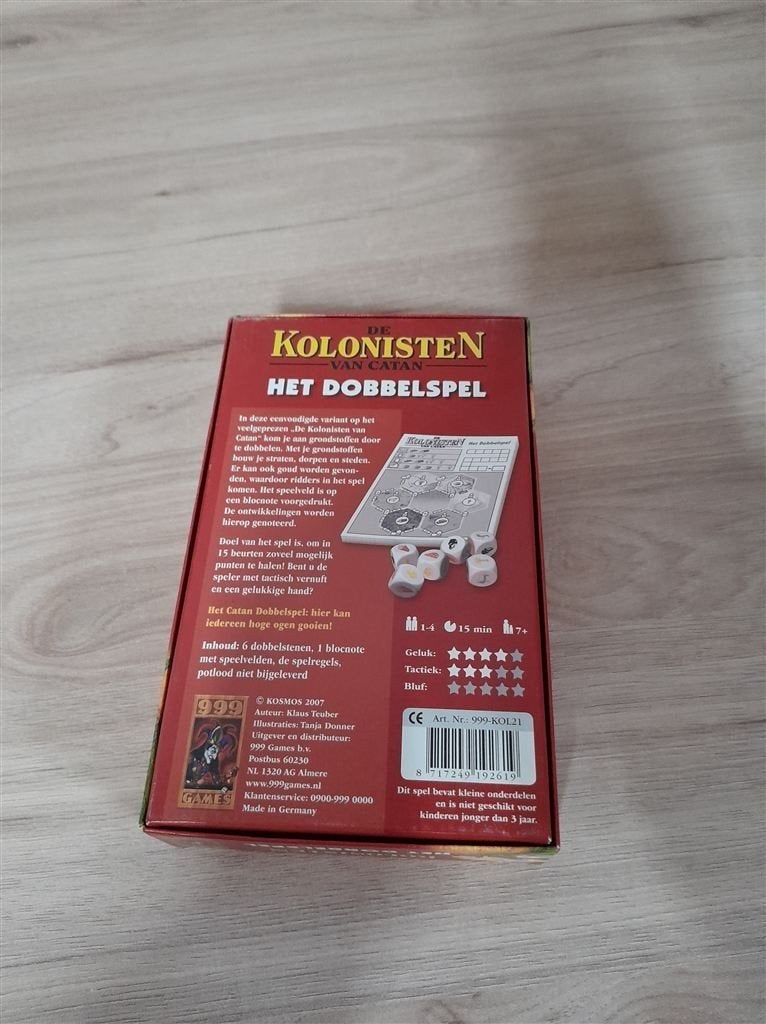 De kolonisten van Catan - het dobbelspel - s3622, Verzenden, Zo goed als nieuw