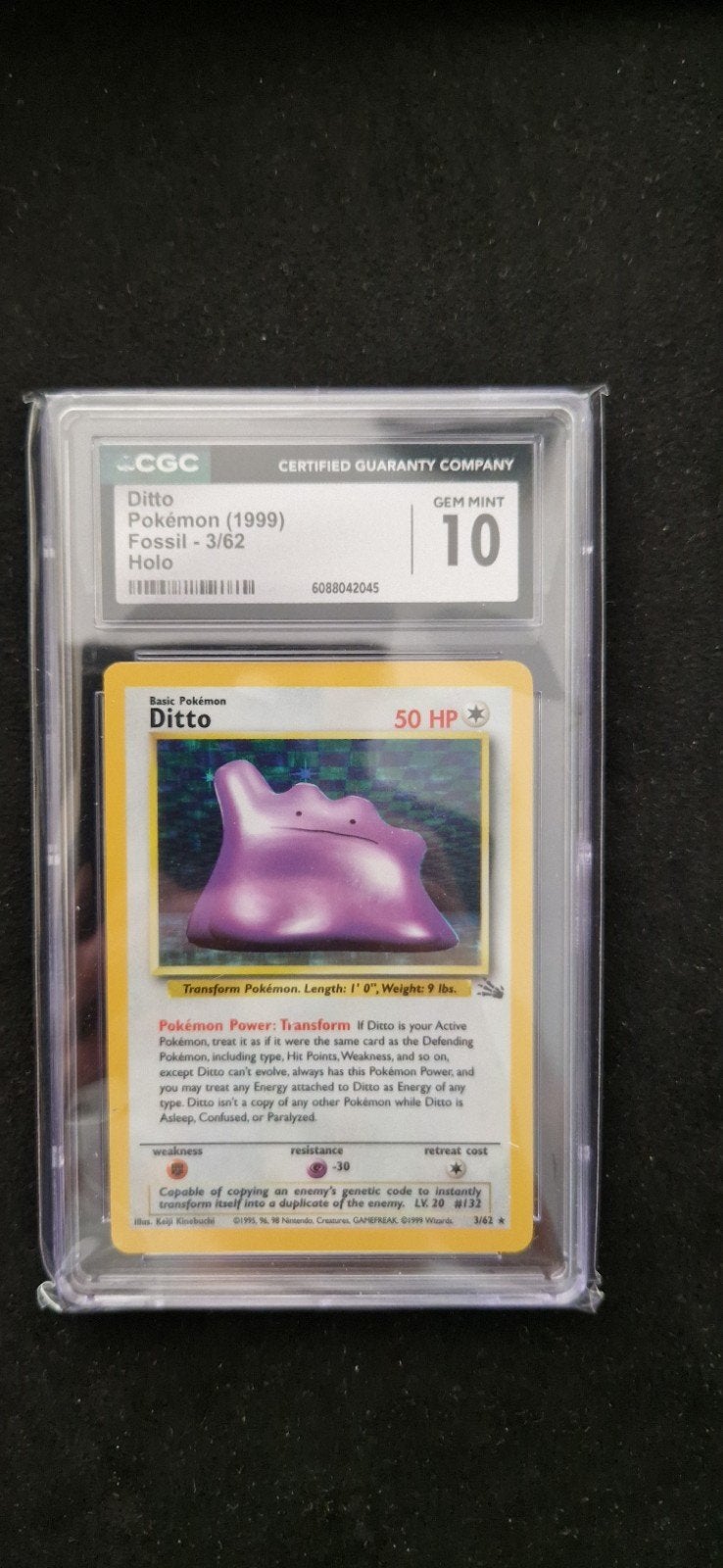 Ditto fossil holo 3/62, Ophalen of Verzenden, Nieuw, Losse kaart, Foil