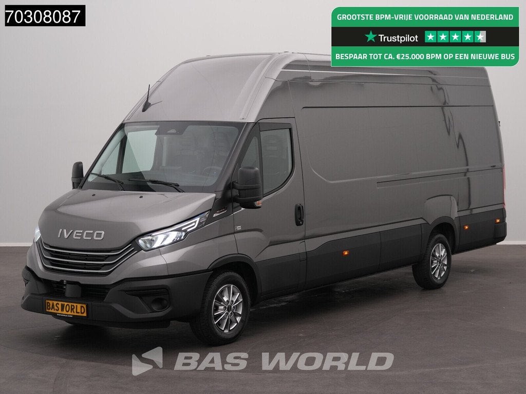 Iveco Daily 35S21 3.0L Automaat L4H3 210PK ACC LED Airco Cam, Auto's, Automaat, Stof, Euro 6, Iveco