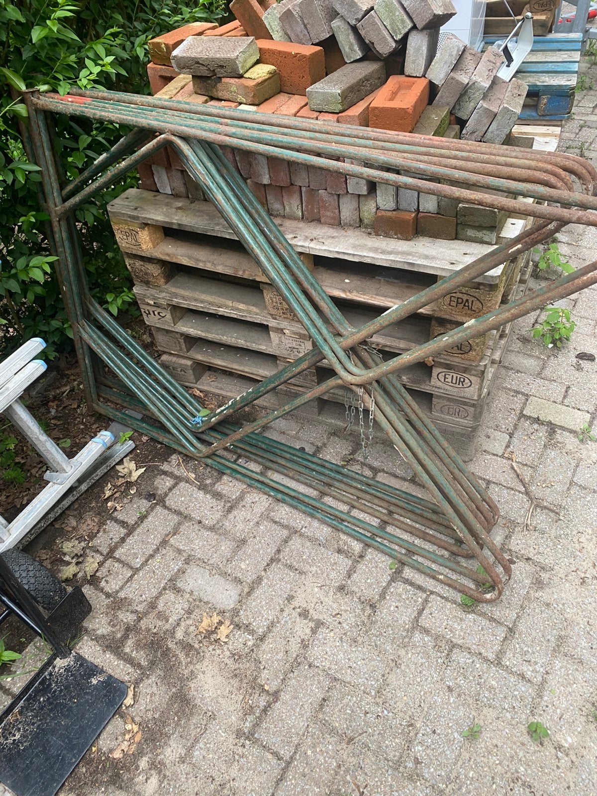 Hoge schragen 3 stuks, Ophalen, Gebruikt, Overige typen, Minder dan 2 meter