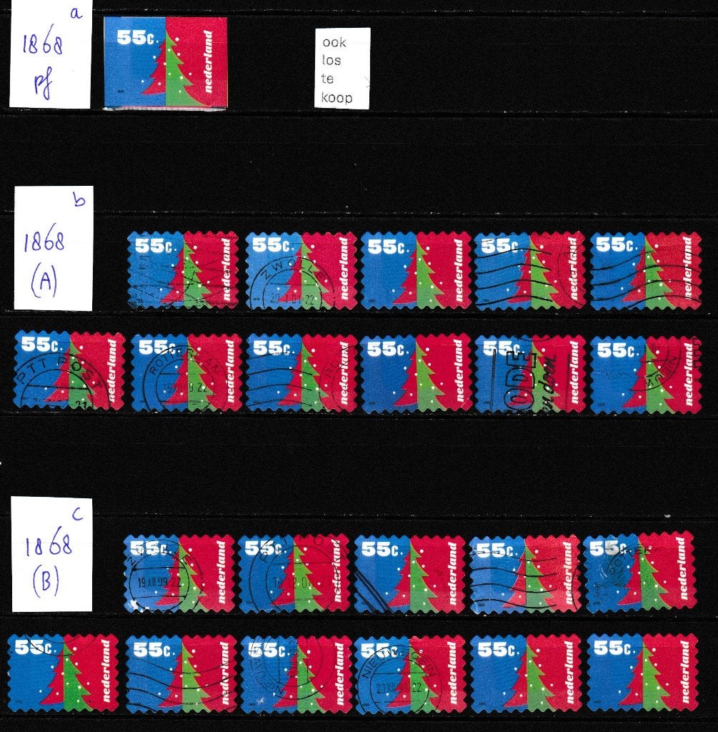 0779) Nederland 1868 decemberzegels 1999, Postzegels en Munten, Postzegels | Nederland, Ophalen of Verzenden