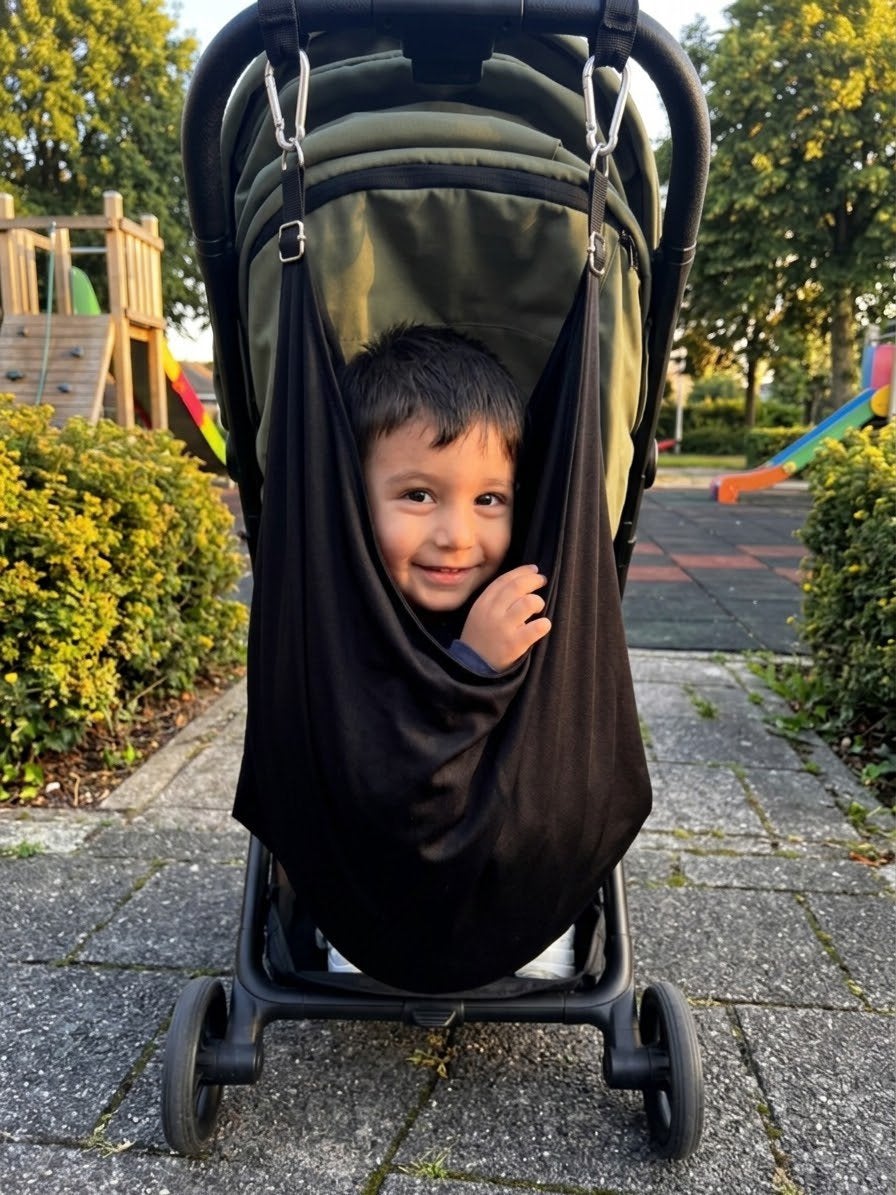 Kinderwagen/Buggy hangmat voor extra kindje, Opvouwbaar, Nieuw, Ophalen of Verzenden, Eenpersoons