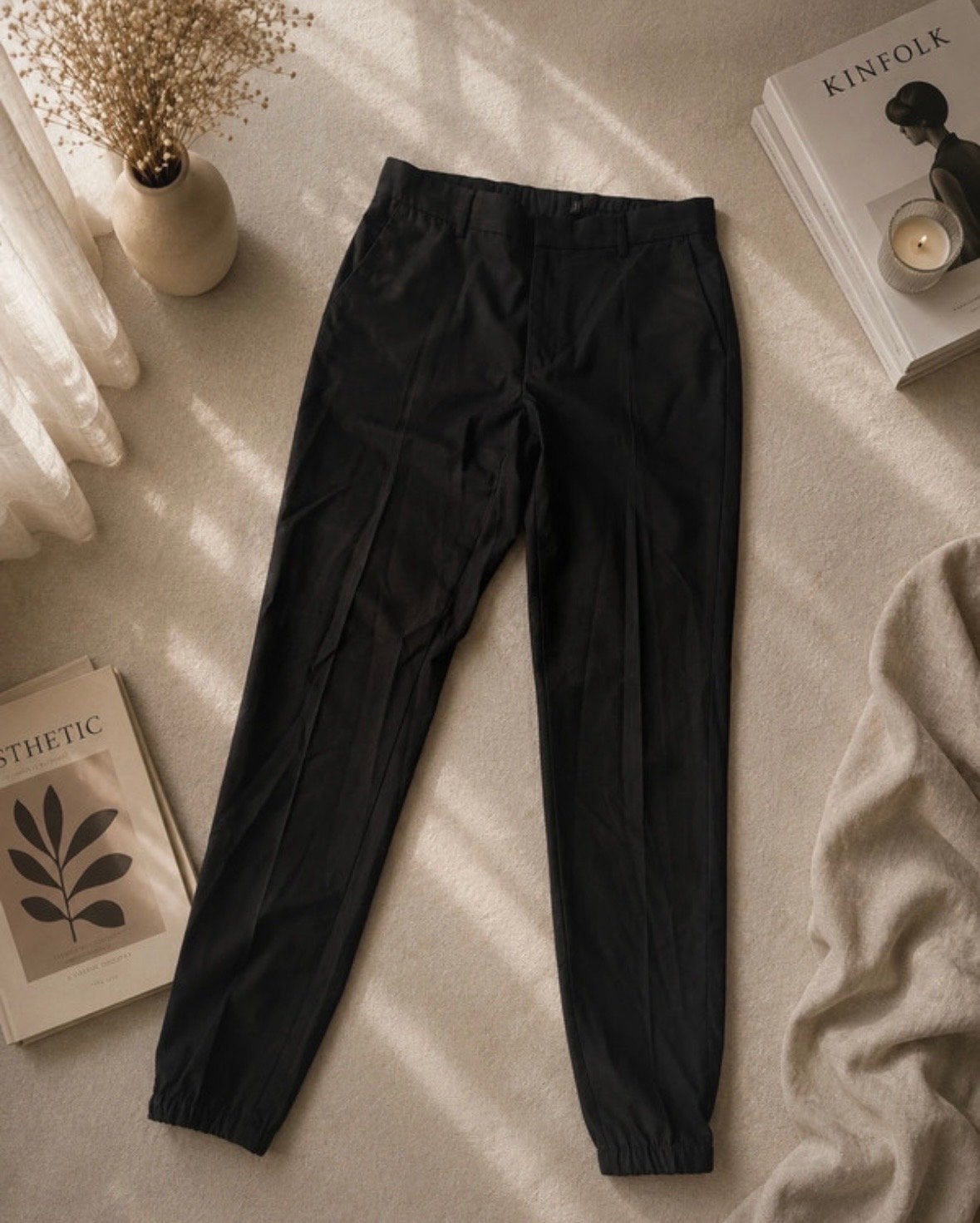 Asos herenbroek W32 L34 - Zwart, Ophalen of Verzenden, Zo goed als nieuw, Overige maten, Zwart