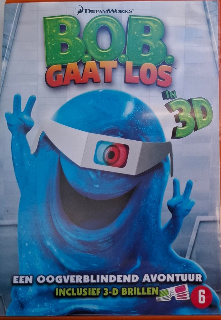 Bob Gaat Los in 3D (DVD) met 2 3D brillen