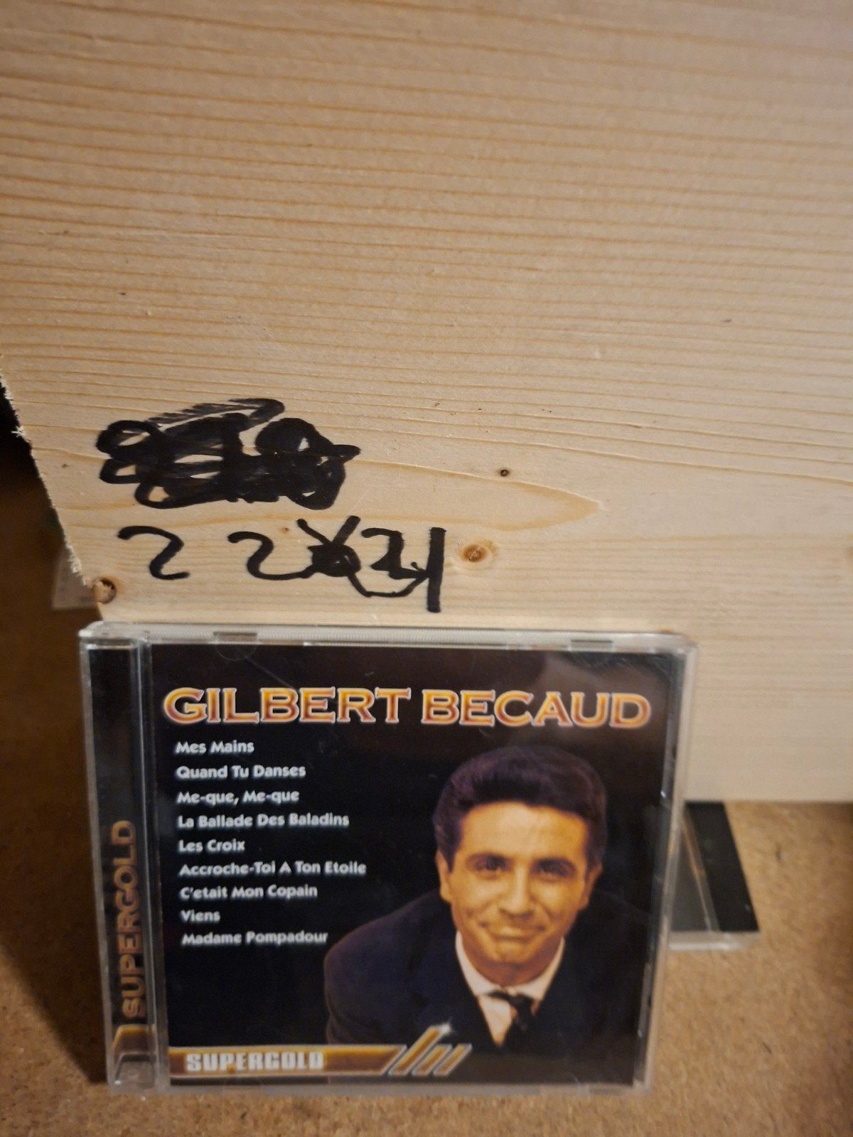 Gilbert Bécaud - Supergold CD (Chanson, Pop), Cd's en Dvd's, Ophalen of Verzenden, Gebruikt, Album, Chanson