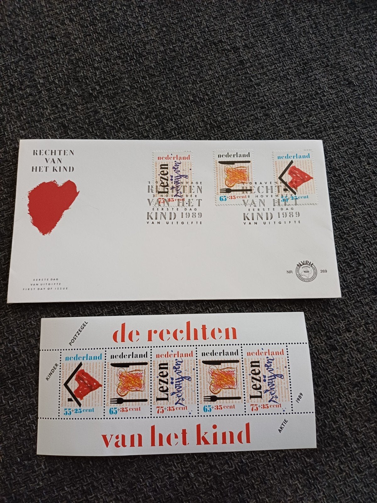 Rechten van het Kind 1989 - Eerste Dag Uitgifte, Postzegels en Munten, Postzegels | Nederland, Ophalen of Verzenden, Na 1940, Postfris