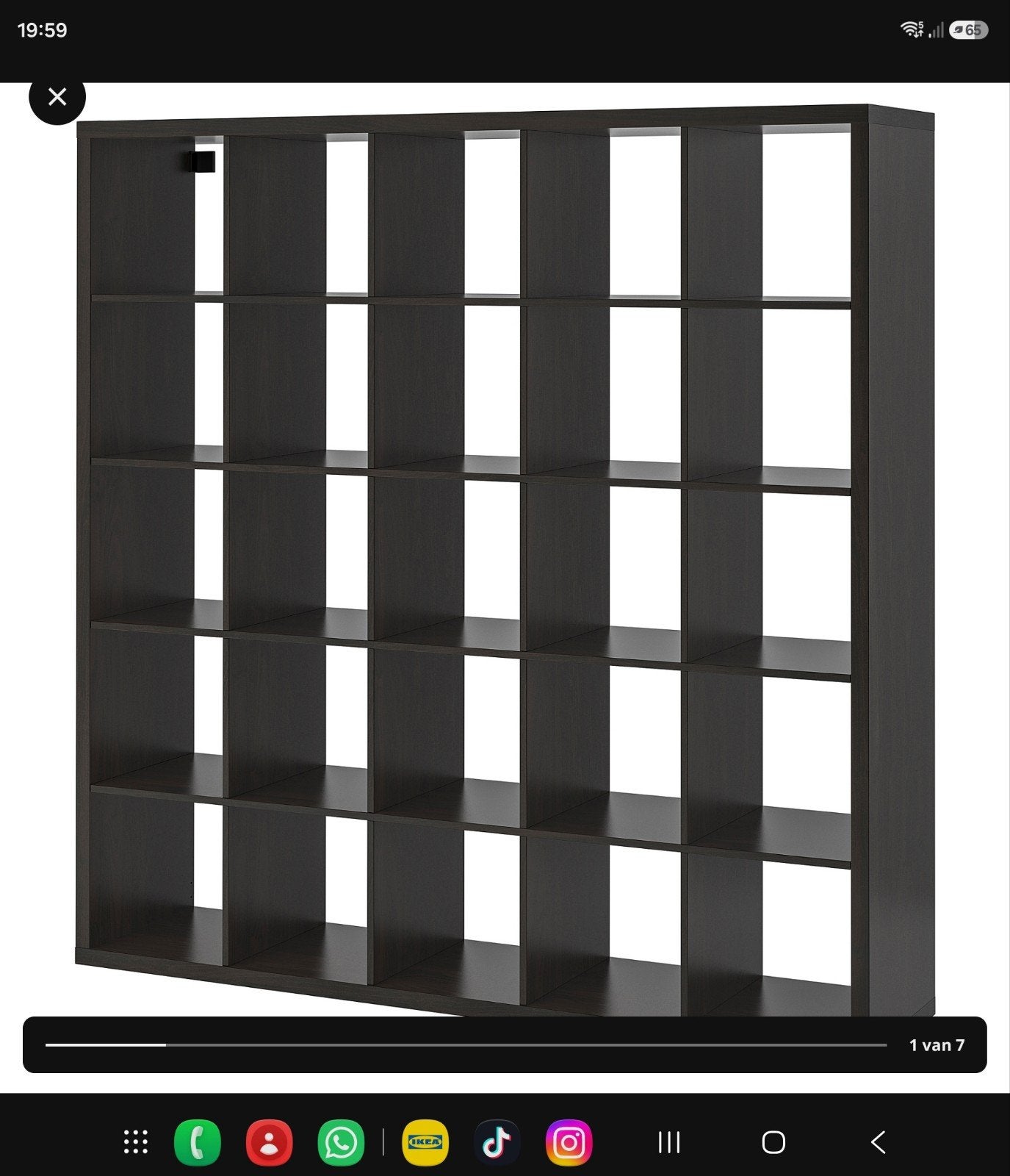 Kalaz kast 5x5, Ophalen, Minder dan 50 cm, Zwart, Zo goed als nieuw