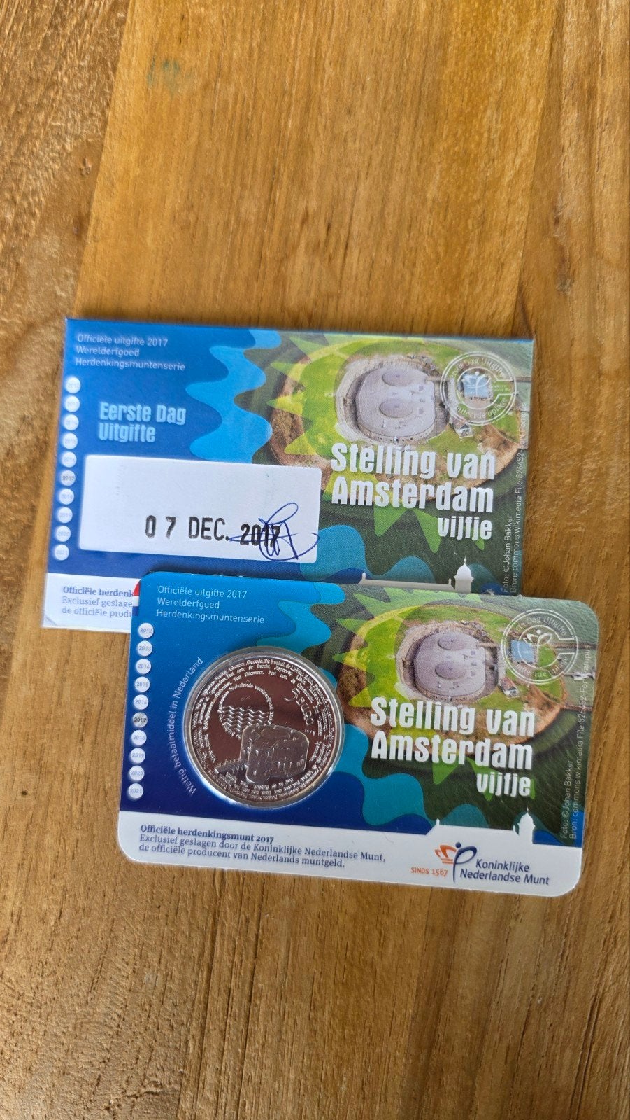 Amsterdam vijfje, eerste dag uitgifte, Postzegels en Munten, Ophalen of Verzenden, Euro's
