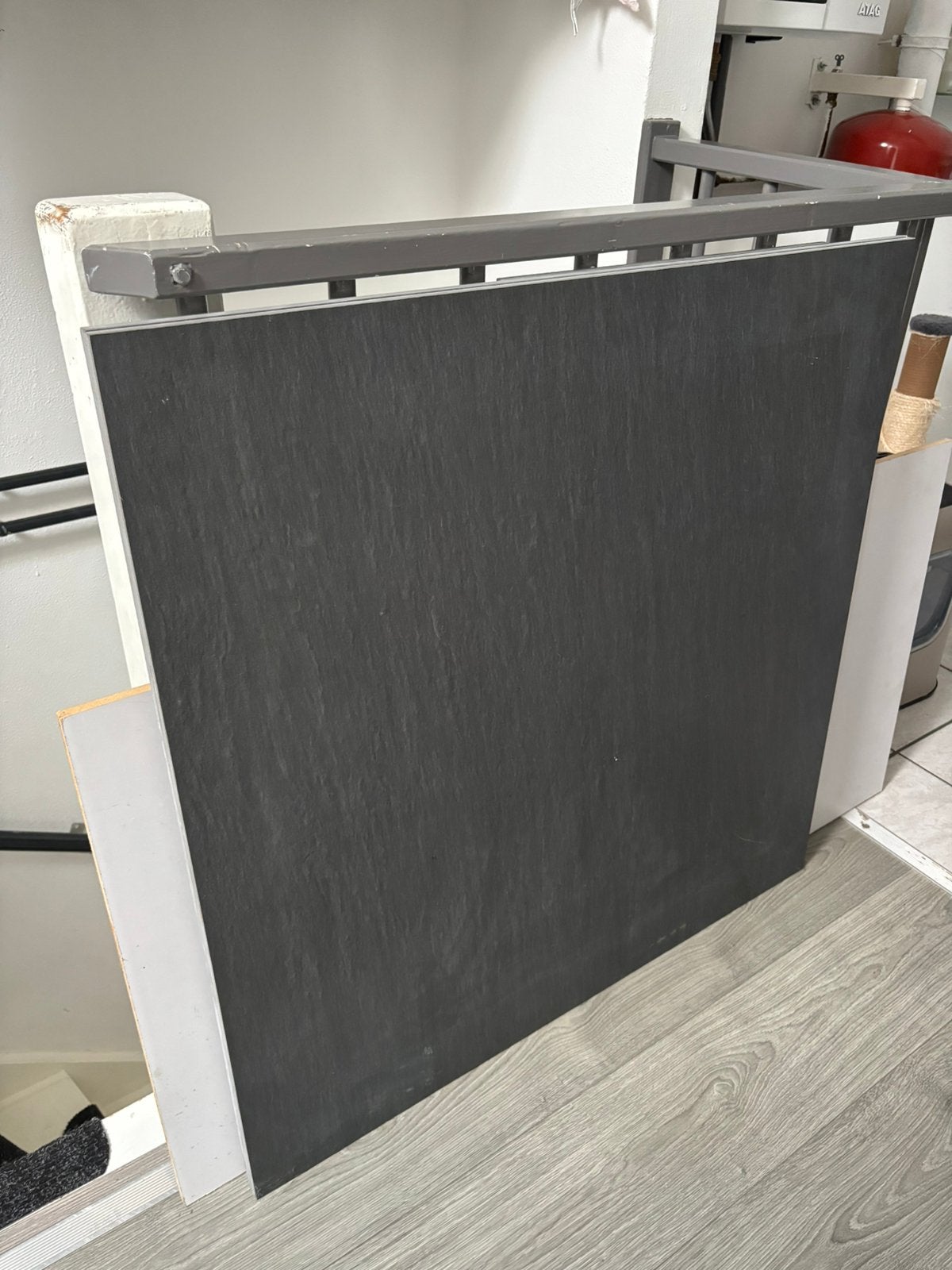 Wandtegels antraciet 90x90x1, Ophalen, 60 cm of meer, Zo goed als nieuw, Minder dan 5 m²