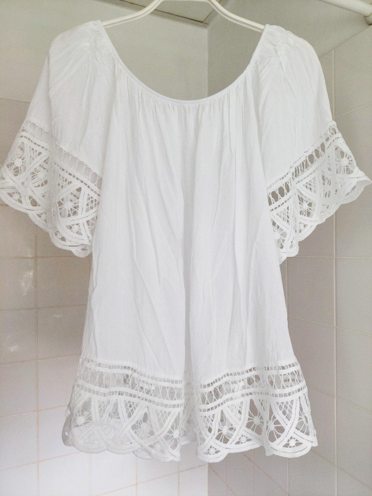 Mooie blouse  XL, Kleding | Dames, Made in Italy, Wit, Maat 46/48 (XL) of groter, Ophalen of Verzenden