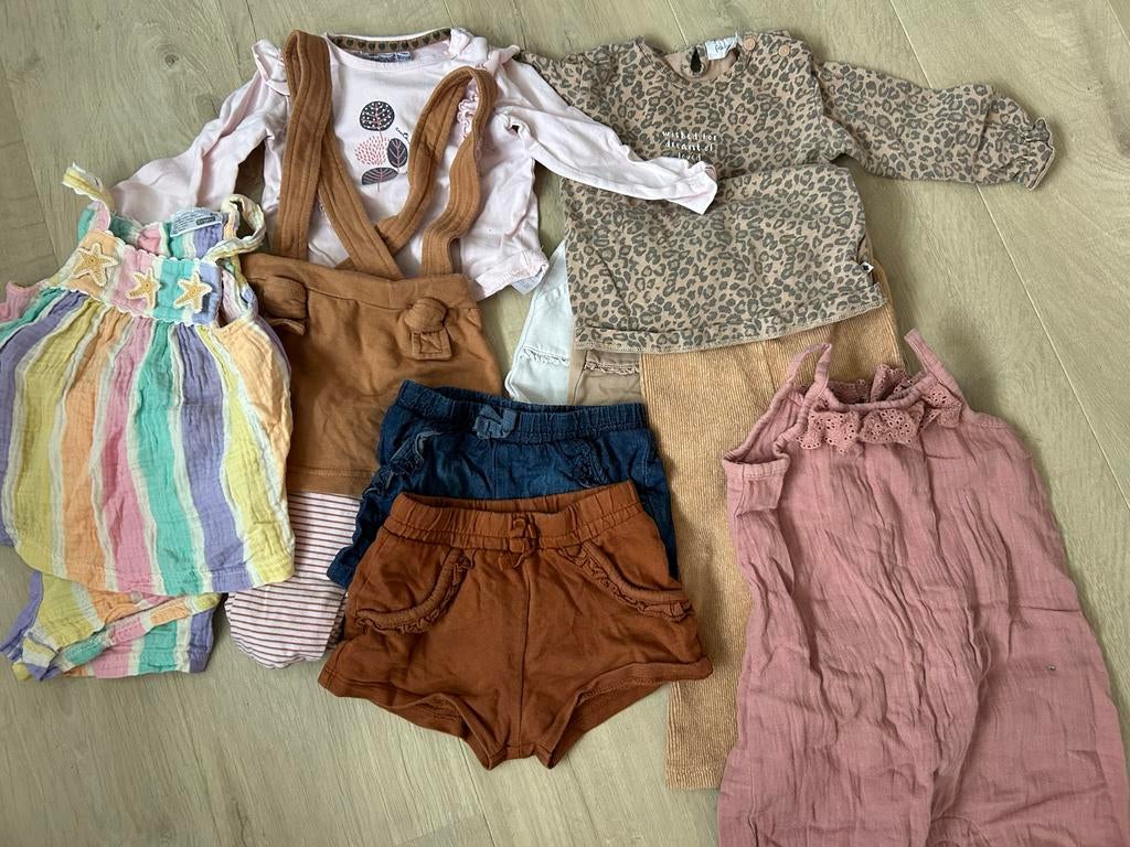 Meisjeskleding voorjaar maat 80: Feetje, Noppies, Hema, Kinderen en Baby's, Babykleding | Maat 80, Ophalen, Gebruikt, Meisje, Setje