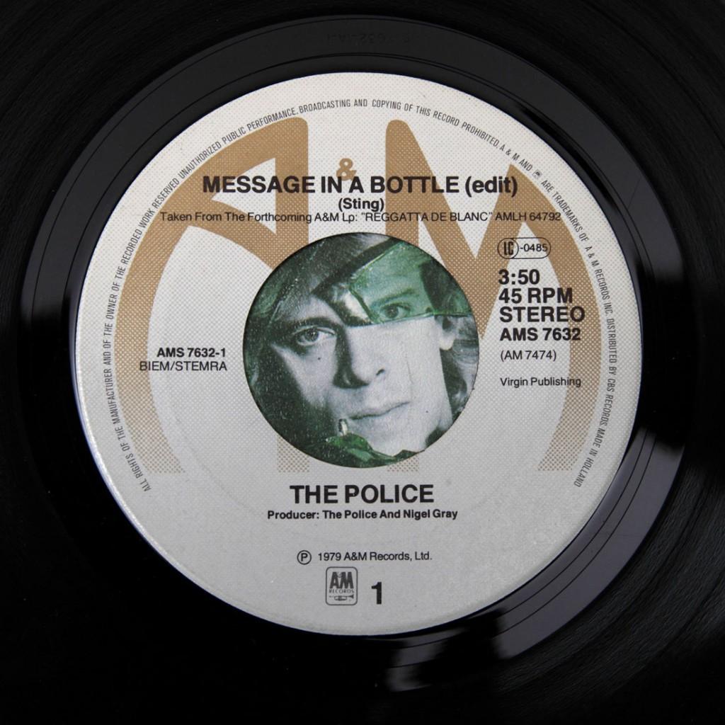 The Police MESSAGE IN A BOTTLE rock pop new wave 1979, Verzenden, 7 inch, Single, Rock en Metal