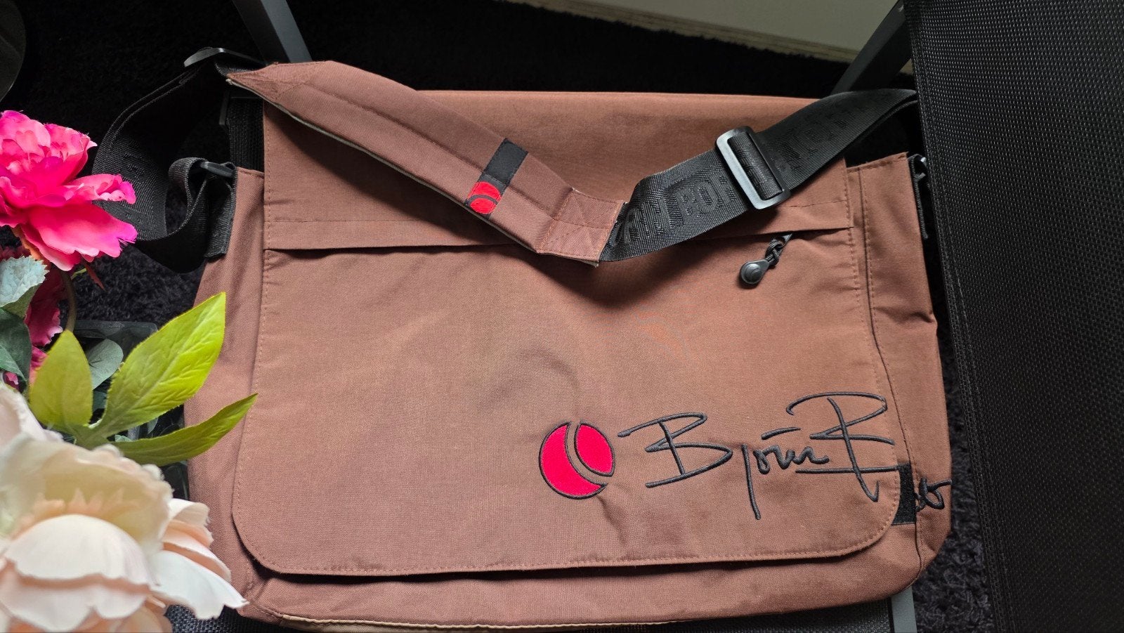 Björn Borg Schoudertas - Bruin met Rood Logo, Ophalen of Verzenden, Nieuw, Bruin, Björn Borg