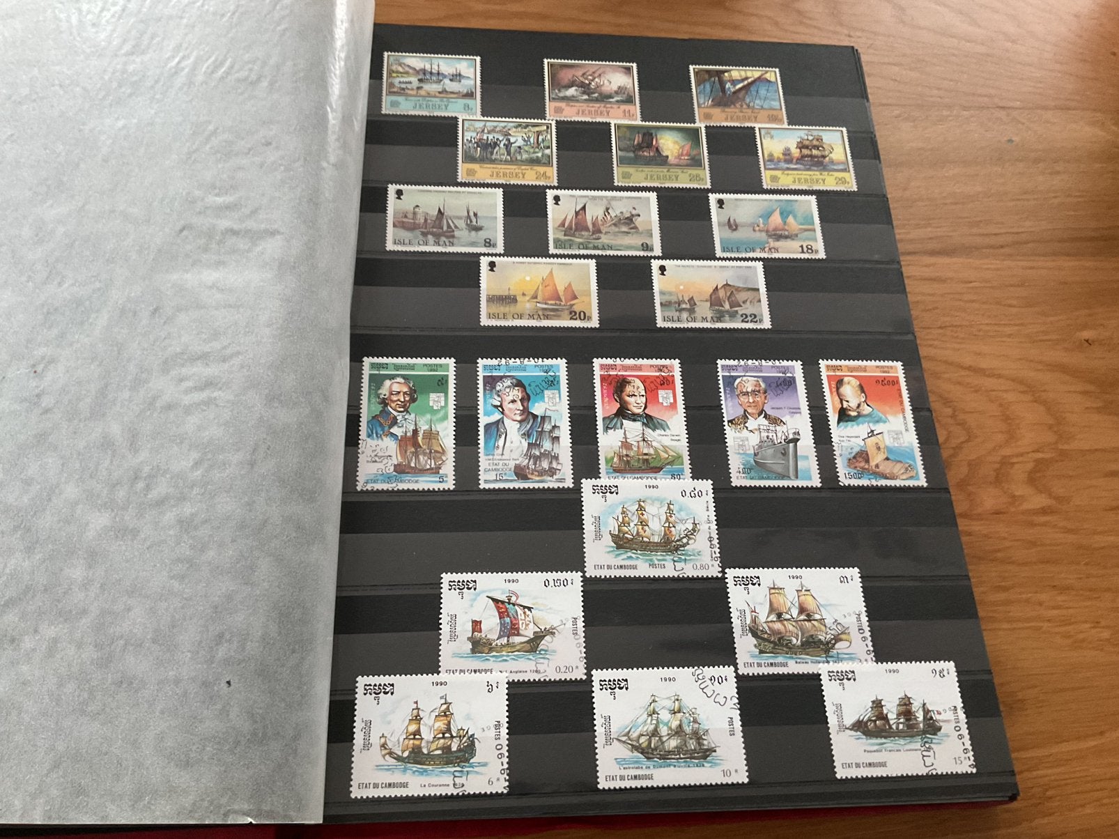 Stockboek motief transport: boten, treinen, auto’s, Ophalen of Verzenden, Buitenland