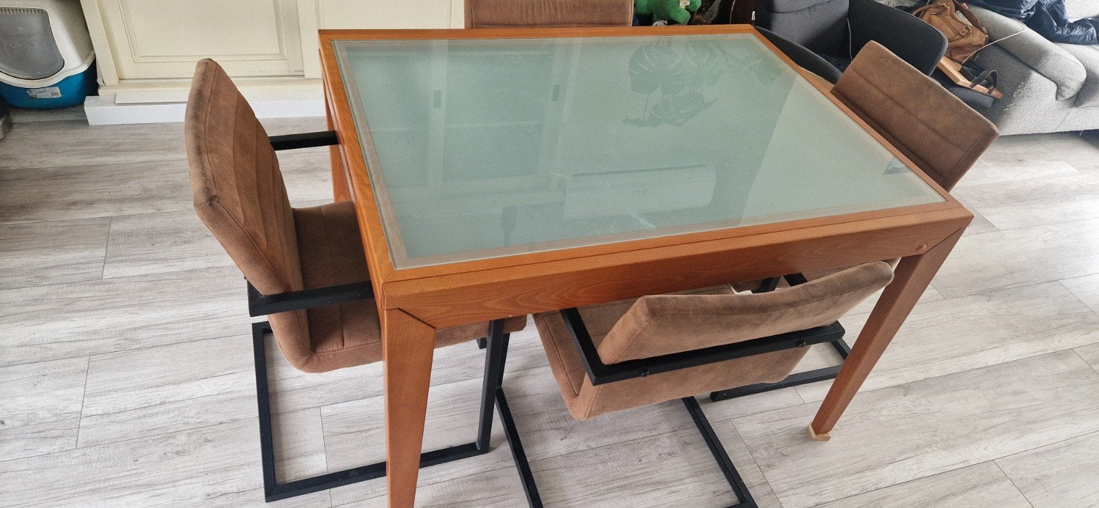 Uitschuifbare eettafel 120x90 calligaris, Ophalen, Rechthoekig, 200 cm of meer, 50 tot 100 cm