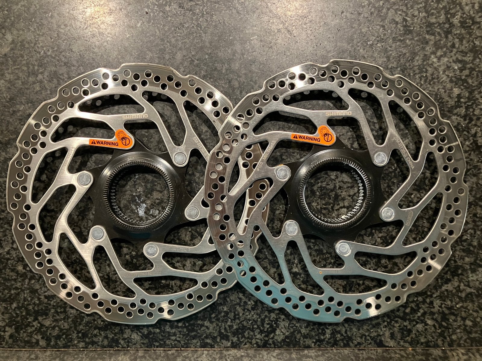 2 Shimano SM-RT30-S Remschijven | Centerlock | 160mm, Remmen, Gebruikt, Staal, Ophalen of Verzenden