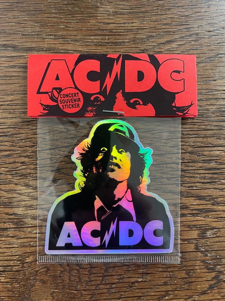 ACDC Hologram Concert Souvenir Sticker Amsterdam, Verzenden, Nieuw, Overige typen