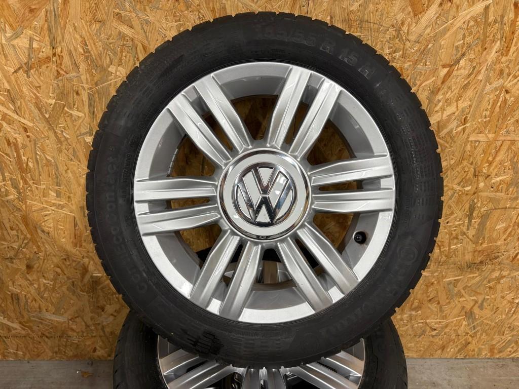 VW UP Origineel 15” wielen met nieuwe zomerbanden, Auto-onderdelen, Banden en Velgen, Ophalen, Gebruikt, 15 inch, Banden en Velgen