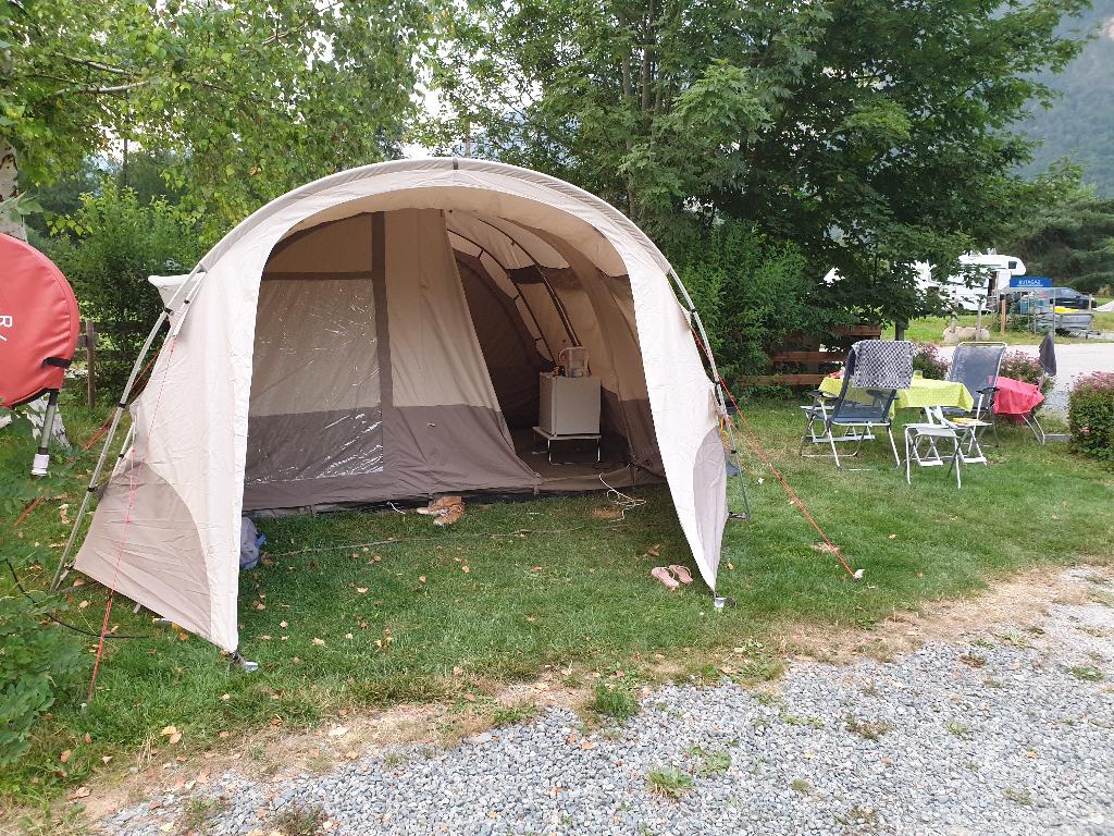 Tunneltent Nomad Lodge 5.1, Caravans en Kamperen, Tenten, Ophalen, Zo goed als nieuw, Tot en met 5