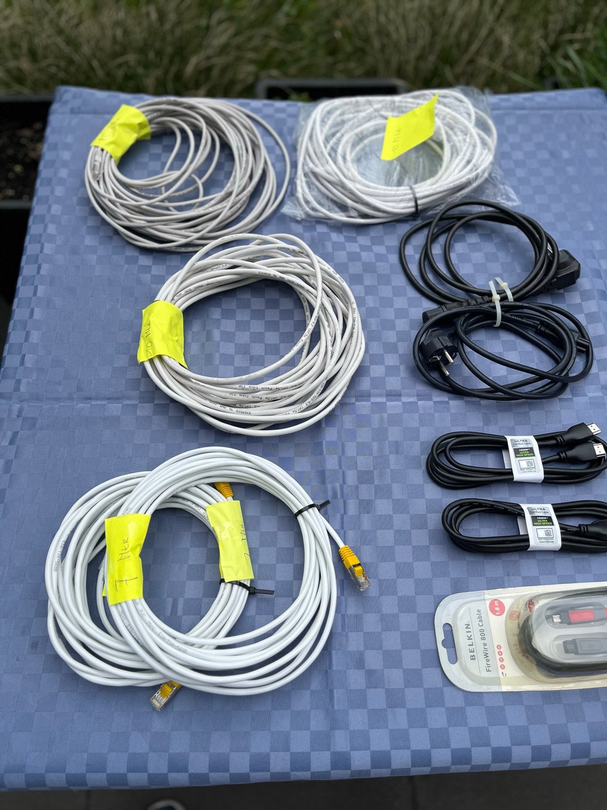 Diverse kabels: FTP, UTP, HDMI, Voeding, FireWire, Computers en Software, Ophalen of Verzenden, Gebruikt