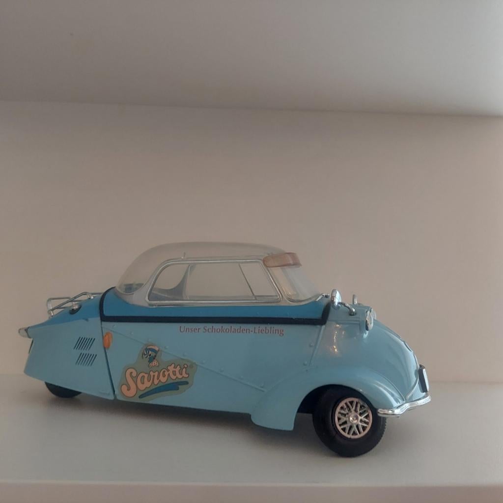Sarotti Messerschmitt KR200 Modelauto - Lichtblauw, Ophalen of Verzenden, Zo goed als nieuw, Overige typen
