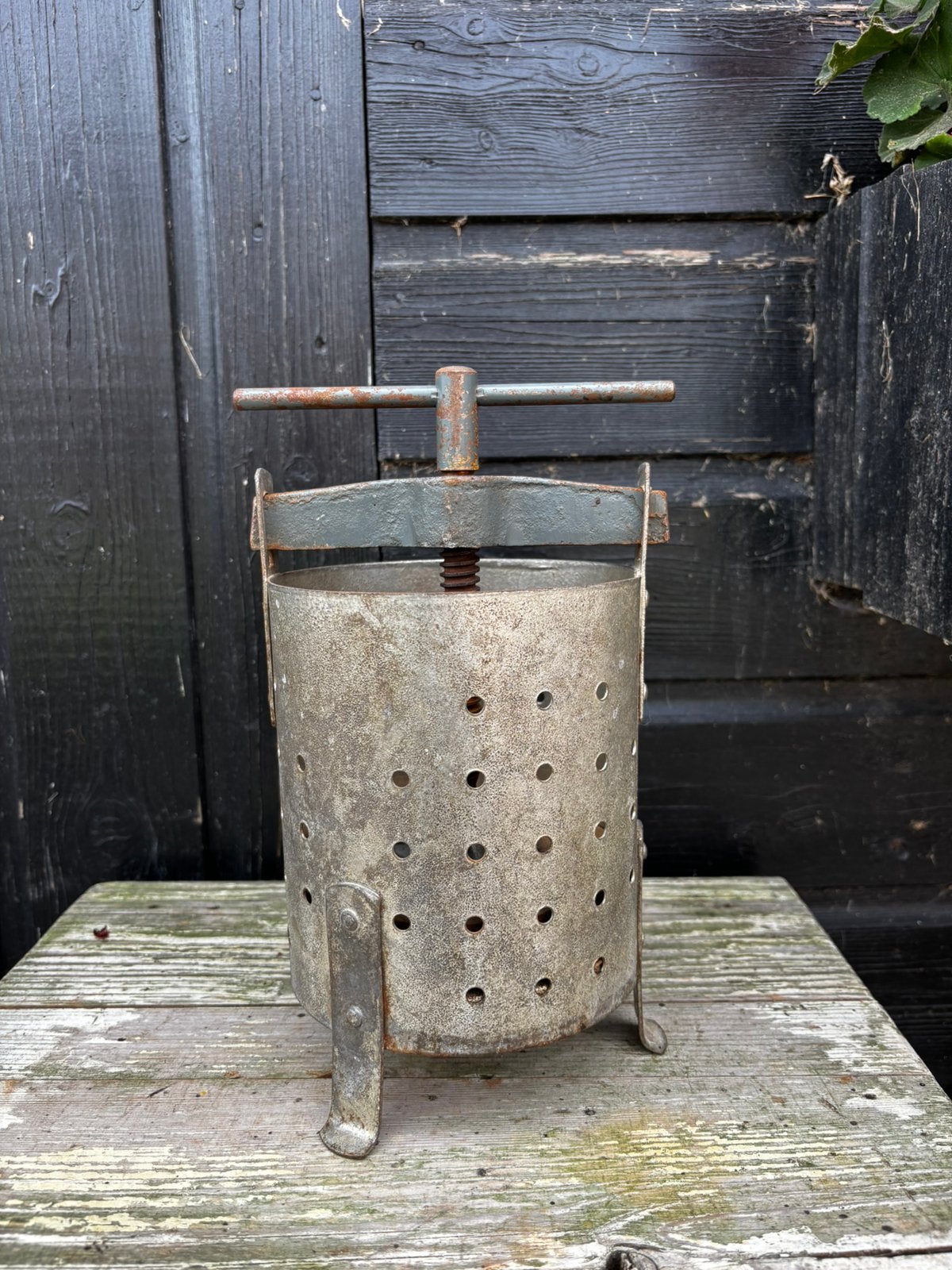 Brocante ijzeren fruitpers, Antiek en Kunst, Ophalen of Verzenden