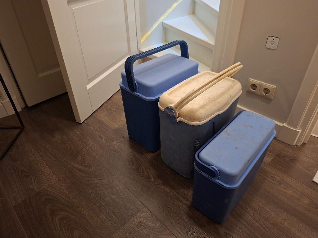 3 gebruikte Koelboxen, Ophalen, Gebruikt, Koelbox, Koelelement