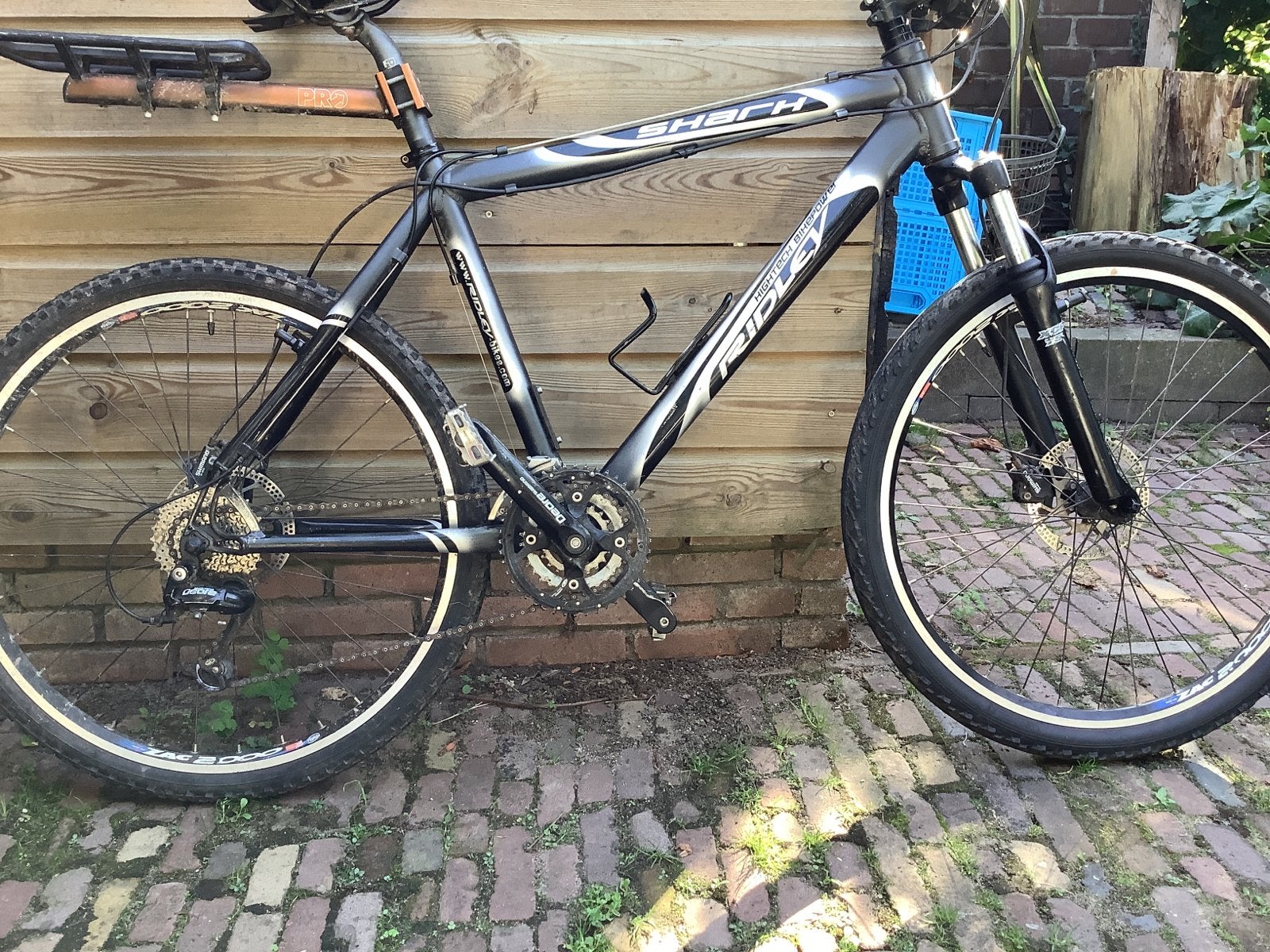 Ridley mountainbike met schijfremmen en vering, Gebruikt, Meer dan 20 versnellingen, Schijfrem, 53 tot 57 cm
